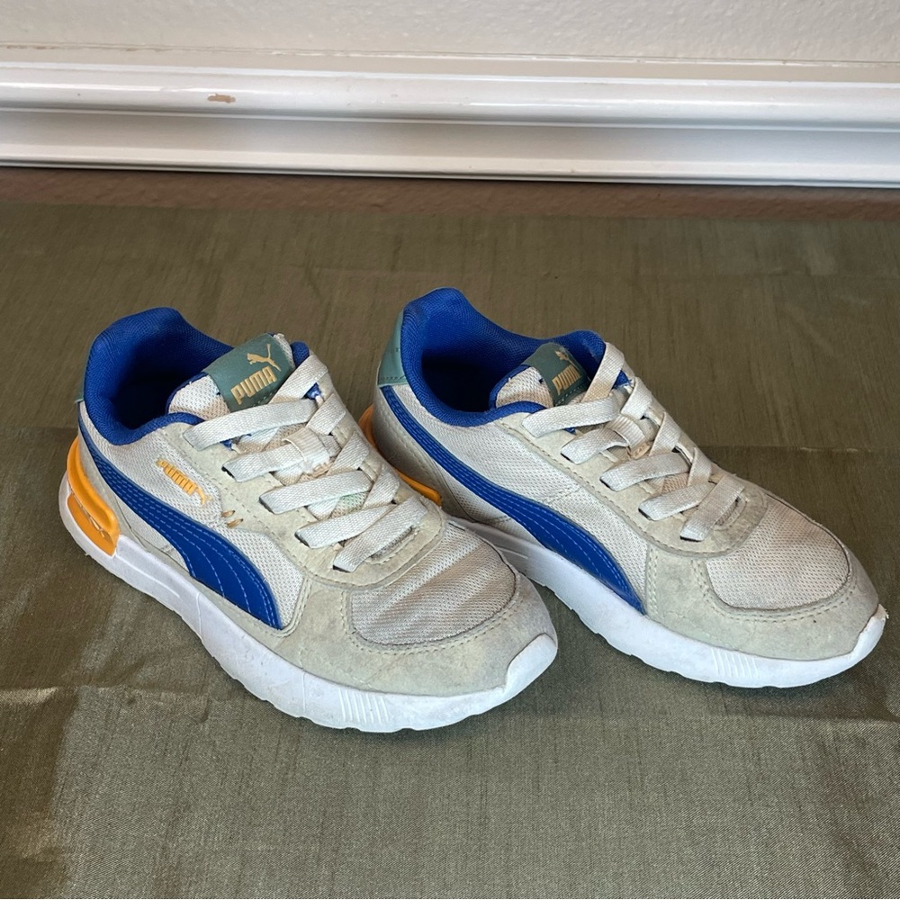 Puma Kids Shoes - Blue and Yellow